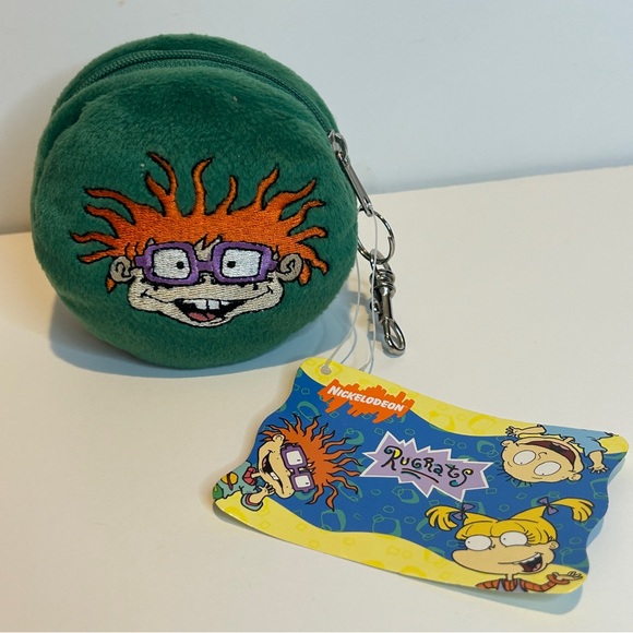 Vintage Rugrats Plush Keychain Coin Wallets Chuckie Tommy Adventure PC Game - Picture 4 of 4
